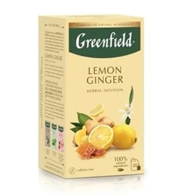 Abbildung von tee Greenfield Natural LEMON GINGER Honig Aromatischer 20 beutel Herbal