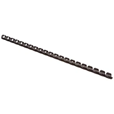 Abbildung von Leitz 35042 Plastikbinderücken, A4, Kunststoff, 10 mm, 65 Blatt, 100 Stück, schwarz