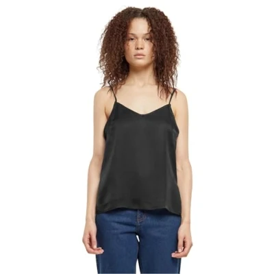 Abbildung von Urban Classics Damen Unterhemd Ladies Viscose Satin Slip Top, Top für Frauen, aus 100% Viskose, Größen XS 5XL