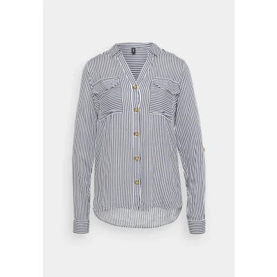 Abbildung von Vero Moda Tall Vmbumpy Shirt NEW Hemdbluse, Damen, Größe: XS, Snow white/india ink
