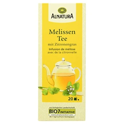 Abbildung von Alnatura Bio Melissen Tee mit Zitronengras, 20 Beutel, 30g