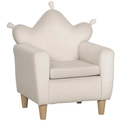 Abbildung von HOMCOM Sessel Kindermöbel, Kindersessel, Kindersofa, Spielzimmer, Hellrosa (Set, 1 St., Kinderstuhl für Kinder 3 7 Jahre), 50B x 42T 58H cm