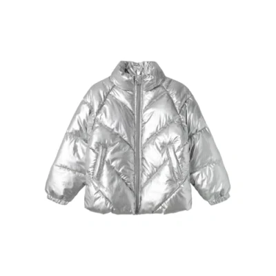 Abbildung von Name it Winterjacke für Kinder, Größe: 152, Silver
