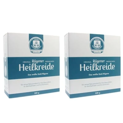 Abbildung von MeraSan Original Rügener Dreikronen Heilkreide Pulver 2x 500 g Basische Schlämmkreide Kreidepulver für die Pflege Vegan