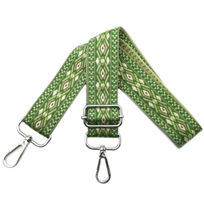 Abbildung von Verstellbarer Schultergurt für Taschen Damen Tragegurt, Taschengurte zum Wechseln, Taschengurt Breit 3.8cm mit Silber Karabiner, Schulterriemen Schultertasche Handtaschen, Grün, N16