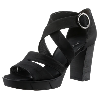 Abbildung von Paul Green Riemensandalette, Damen, Größe: 37, Schwarz Schuhe