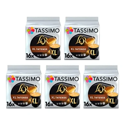 Abbildung von TASSIMO L&#039;OR XL Intense Kaffee Kapseln Refills T Discs Pods 5er Pack, 80 Getränke
