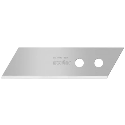 Abbildung von MARTOR 10 x STYROPORKLINGE, Ersatzklingen Cuttermesser, Sicherheitsmesser, 17,7 mm, Scharf, 1 fach Nutzbar, Stahl, NR. 17940