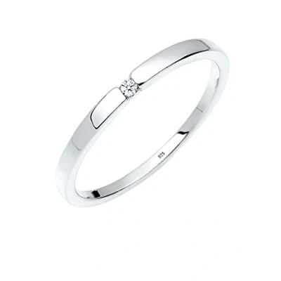 Abbildung von Elli DIAMONDS Verlobungsring Klassiker Diamant (0.015 ct)Silber