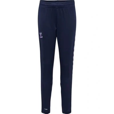 Abbildung von Hummel Training Unisex Jogginghose für Kinder, Größe: 176, Marine paisley/purple