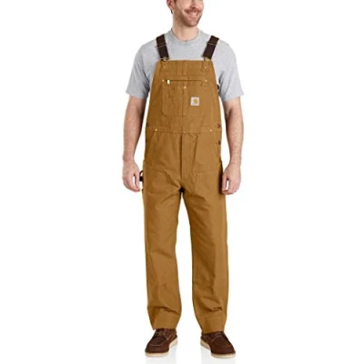 Abbildung von Carhartt, Herren, Lockere Segelleinen Latzhose, Carhartt® Braun, W36/L30
