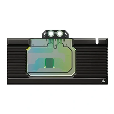 Abbildung von Corsair Hydro X Series XG7 RGB 4080 SUPRIM/Trio GPU Water Block Für MSI GeForce RTX™ SUPRIM und Gaming Trio Karten Vernickeltes Kupfer Inklusive Backplate &amp; 5V ARGB Adapterkabel Schwarz