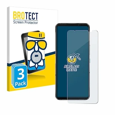 Abbildung von BROTECT Entspiegelungs Schutzglas für ASUS ROG Phone 7 Ultimate (3 Stück) Schutz Folie Panzerfolie Glas Matt [Extrem Kratzfest 9H, Anti Reflex]