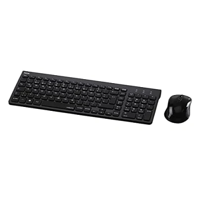 Abbildung von Hama Funktastatur Maus Set, Schwarz, Kabellos Tastatur und (Set), Tastatur/Maus Funk