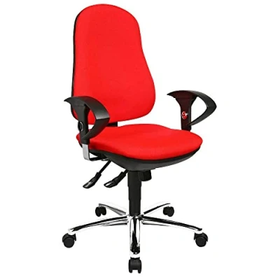 Abbildung von Topstar Bürostuhl Support SY inkl. höhenverstellbare Armlehnen rot