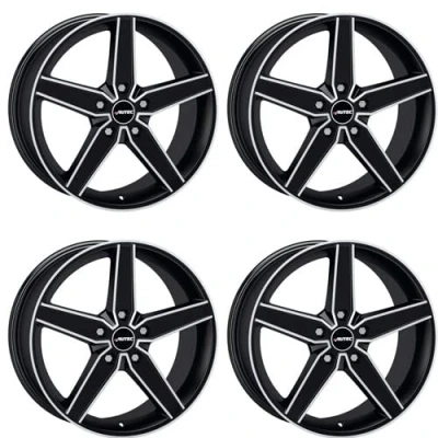 Abbildung von 4x AUTEC Felgen Alufelgen DELANO 8.5x20 ET42 5x112 Schwarz matt poliert kompatibel mit Seat Leon Ateca Tarraco