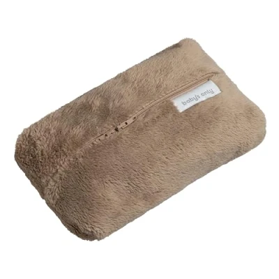 Abbildung von Baby&#039;s Only Baby Feuchttücherbezug Cozy Feuchttücher Box aus Teddystoff Bezug für Wipes Organizer Wickeltasche Clay