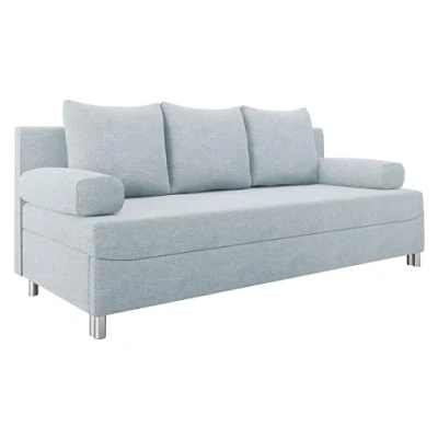 Abbildung von Mirjan24 Schlafsofa Dover, Sofa mit Bettkasten und Schlaffunktion, Bettsofa, Farbauswahl, Schlafcouch Chromfüße, Couch, Couchgarnitur (Schlafsofa ohne Polsterhocker, Twist 17)