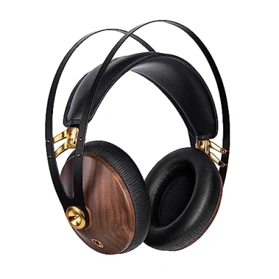 Abbildung von Meze 99 Classics Walnut Gold Audiophiler Over Ear Kopfhörer, hochwertigen Materialien und hohem