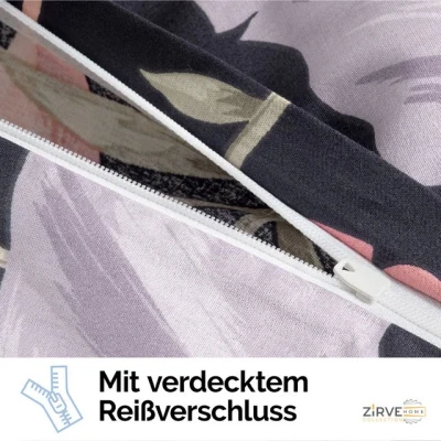 Abbildung von Bettwäsche 200x220 cm. 3 teilig set Hena, yadetextil, Renforce, teilig, Hena