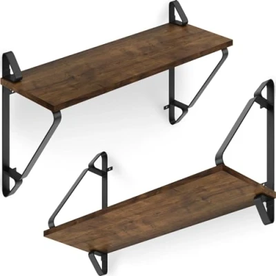 Abbildung von tectake Wandregal 2er Set Wandregal, Set, Industrial Style