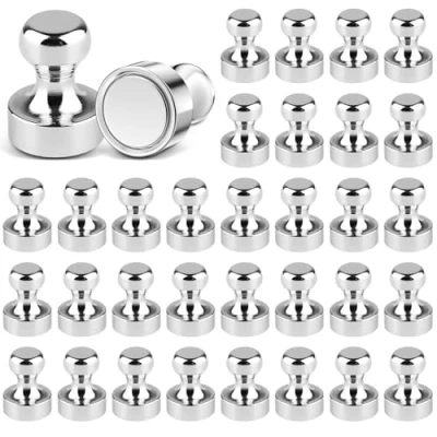 Abbildung von AiQInu 34 Stück Magnete Stark Klein, Neodym Magnet Extra Stark, für Magnettafel, Kühlschrank, Kegelmagnete