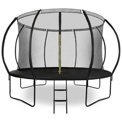 Abbildung von HyperMotion Gartentrampolin mit Leiter und Innennetz