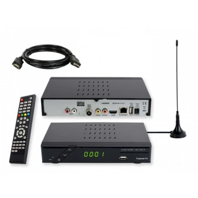 Abbildung von EasyOne 740 HD freenet TV DVB T2 Receiver (2m HDMI Kabel, passive Antenne)