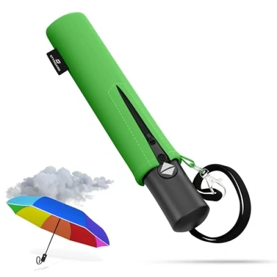 Abbildung von Styngard Taschenregenschirm Rotterdam, Regenschirm Kinder mit Sicherheitsreflektoren Kinderschirm