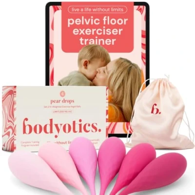 Abbildung von Bodyotics Beckenbodentrainer Kegel Ball Set Für eine starke Beckenbodenmuskulatur, 1 tlg., Hergestellt aus BPA freiem, zugelassenem Silikon