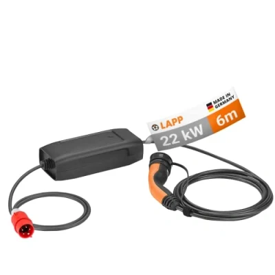 Abbildung von Lapp Mobility Typ 2 Ladestation 22kW / Basic 32A 3 Phasig/Ladekabel/Mode 6m