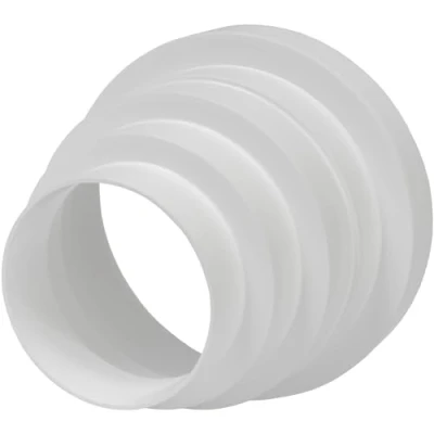 Abbildung von 80 150 mm Kanal Inline Reduzierstück Erhöhung Stecker auf Lüftungsadapter 3 4 5 6 Zoll //