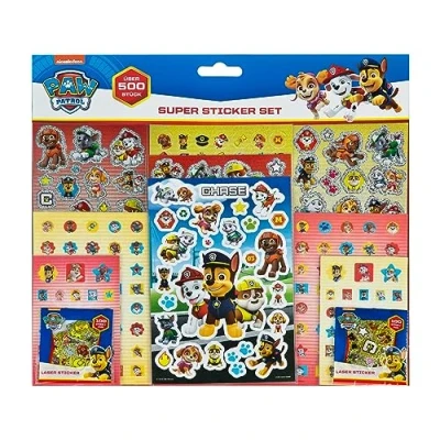 Abbildung von PAW PATROL Aufkleber Sticker Set 500 für kreative Bastelprojekte
