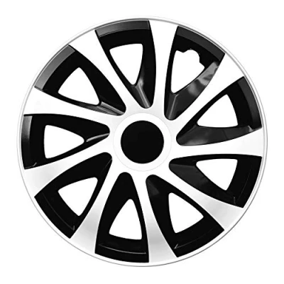 Abbildung von NRM Radkappe DRACO 14 Zoll in Weiß, Zoll, (4 St) Radzierblenden für Stahlfelgen Radkappen Satz 4er Set 14&quot;