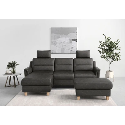 Abbildung von sit&amp;more Ecksofa &quot;Farö L Form&quot;, inklusive Federkern, wahlweise mit Bettfunktion und Bettkasten