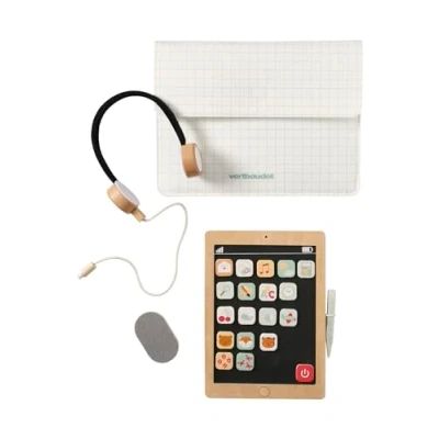 Abbildung von Vertbaudet Kinder Tablet aus Holz FSC® Natur