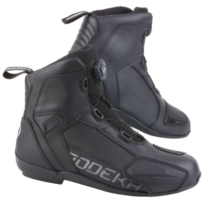 Abbildung von Modeka Yko Stiefel schwarz Motorradstiefel (Packung, Antistatische und Öl Benzinfeste Sohle)