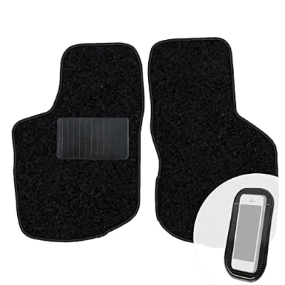 Abbildung von moto MOLTICO Vorne Fußmatten Auto Velours Autoteppiche Schwarz Automatten Set 2 teilig passend für Opel Corsa B 1993 2000