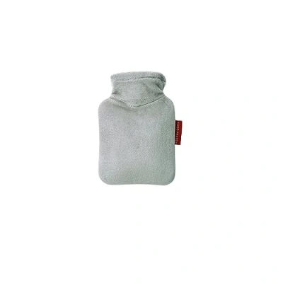 Abbildung von Hugo Frosch Wärmflasche Mini 0,2 l mit Veloursbezug grau, Made in Germany