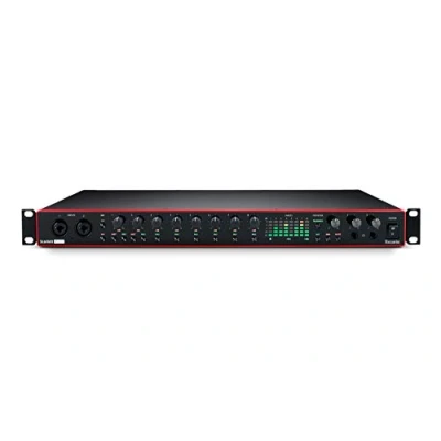 Abbildung von Focusrite Scarlett 18i20 3. Gen USB Audio Interface für Aufnahmen, Produktionen und tontechnische Anwendungen High Fidelity, Aufnahmen in Studioqualität mit transparenter Wiedergabe