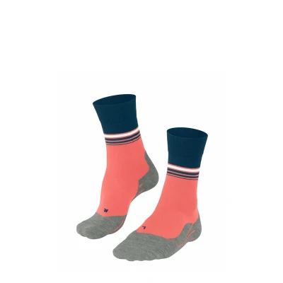 Abbildung von FALKE Damen Laufsocken RU4 Endurance Cool W So Funktionsmaterial antiblasen 1 Paar, Orange Coral 8017 Stripe, 35 36