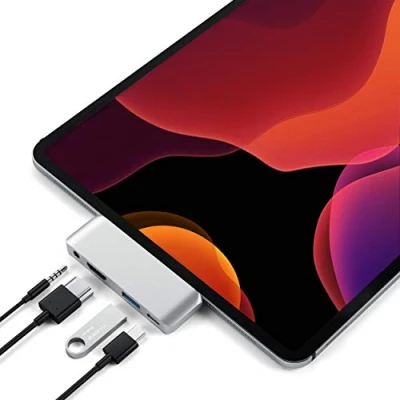 Abbildung von Satechi ST TCMPHS, USB 3.2 Gen 1 (3.1 1) Type C, Silber, 3.5mm, HDMI, A, Aluminium, USB, 18 g