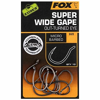Abbildung von Fox Edges Armapoint Super Wide Gape Outturned Eye Karper Haak #4 (10 stuks) Karpfenhaken