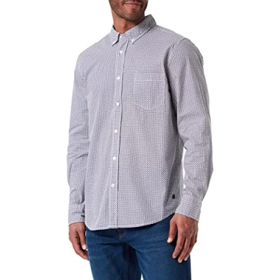 Abbildung von MUSTANG Herren Clemens Hemd mit Button Down Kragen, 2211 mini dot aop_3 12308, M