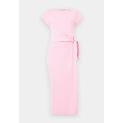 Abbildung von Tommy Hilfiger KNOT BOAT MIDI Dress Jerseykleid, Damen, Größe: Large, Classic pink