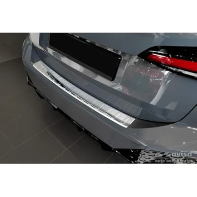 Abbildung von Avisa Edelstahl Heckstoßstangenschutz kompatibel mit BMW 2er Active Tourer U06 M Paket 2021 &#039;Ribs&#039;, Silber