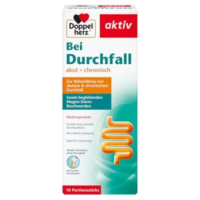 Abbildung von Doppelherz Bei Durchfall flüssig Sticks 10 St