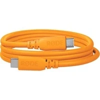 Abbildung von RØDE SC27 SuperSpeed USB C zu Kabel für schnelle Datenübertragung bis 5 Gbps und 60W Stromversorgung (2m, Orange)