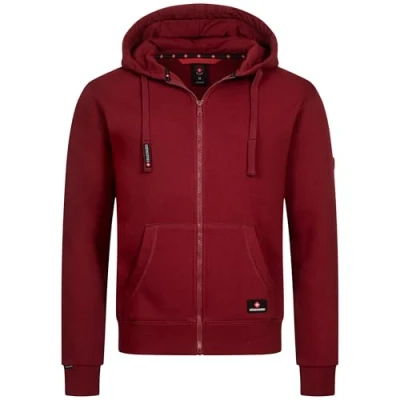 Abbildung von Höhenhorn Woodberg Herren Hoodie Pullover Rot Gr. 4XL