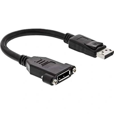 Abbildung von InLine 17100I DisplayPort Adapterkabel, Stecker auf Buchse zum Einbau, 0,2m